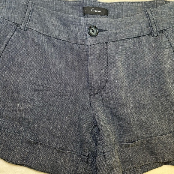 Express Women’s Faux Denim Shorts - Picture 2 of 4